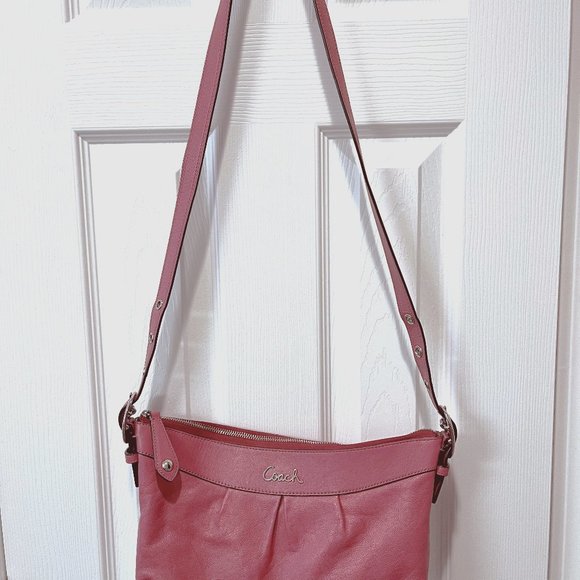 Coach Ginger Beet Leather East West Ashley Shoulder Bag - Picture 3 of 7